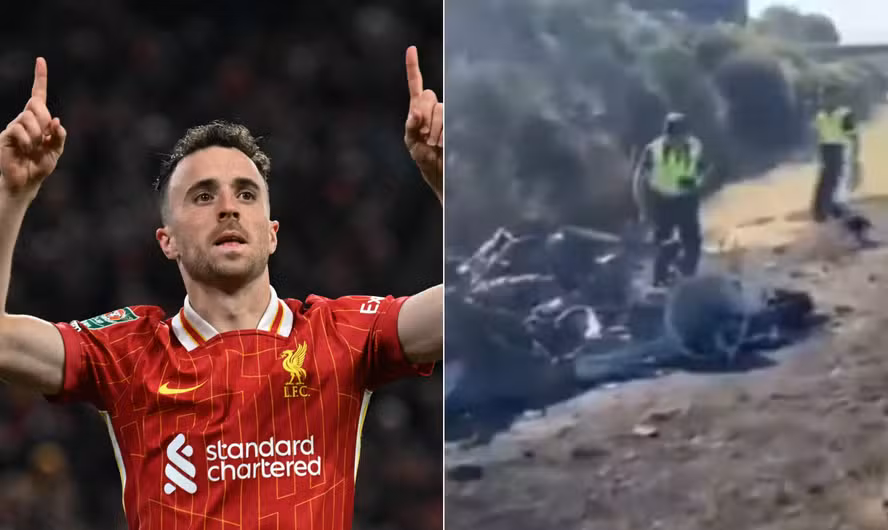 Atacante do Liverpool Diogo Jota e irmão morrem após carro pegar fogo na Espanha