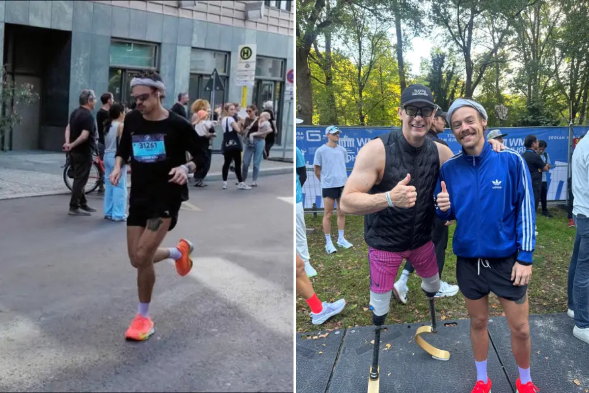 Harry Styles corre a Maratona de Berlim e faz tempo abaixo das 3 horas