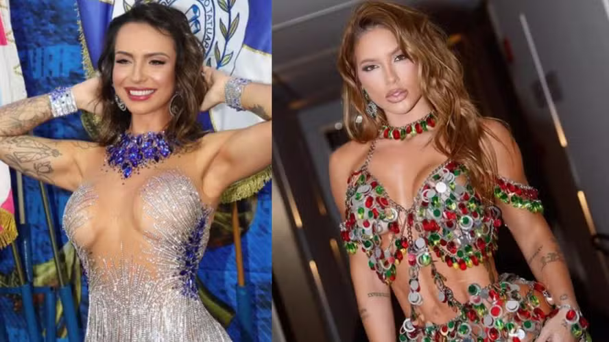 Madrinha de bateria da Tatuapé é criticada em coroação com a expressão "samba da Virgínia"