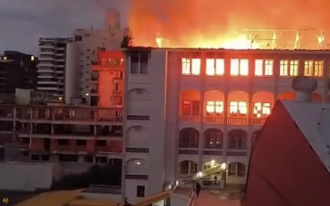 Incêndio atinge Colégio Marista em Santa Maria (RS) e mobiliza autoridades
