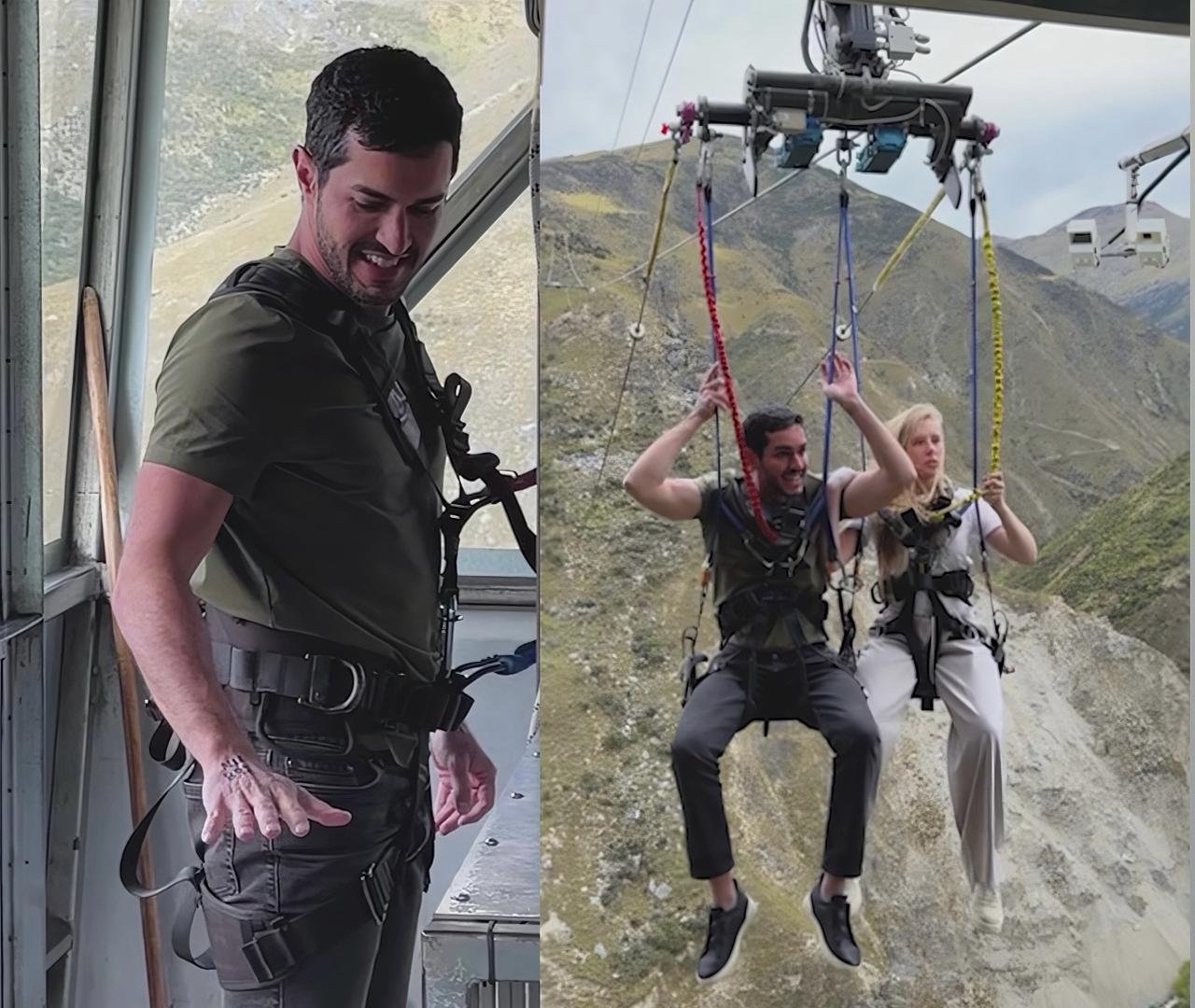 João Brasio desafia os próprios limites em salto radical na Nova Zelândia